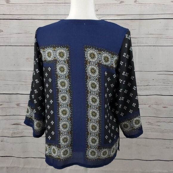 Artisan NY 3/4 Sleeve Bohemian Style Blouse - Picture 8 of 8